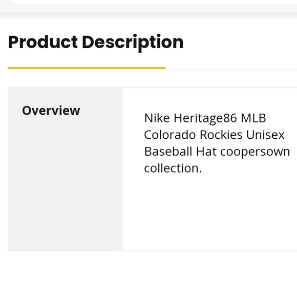 NWT Unisex Colorado Rockies Nike Adjustable Hat - Picture 8 of 8